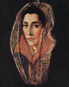 El Greco Portrait of a Lady Norge oil painting reproduction